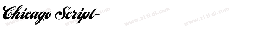 Chicago Script字体转换 Chicago Script字体转换
